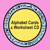 Alphabet Cards with Worksheet CD